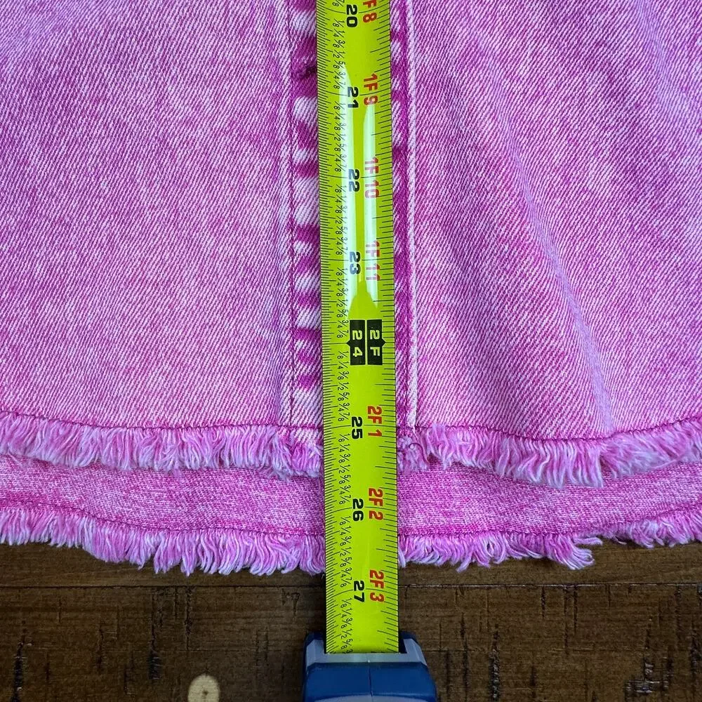 Celebrity Pink Women's Button Up Jeans Shirt Collared Long Sleeves Size M - Picture 10 of 16